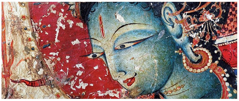 Alchi oldest paintings in Ladakh.