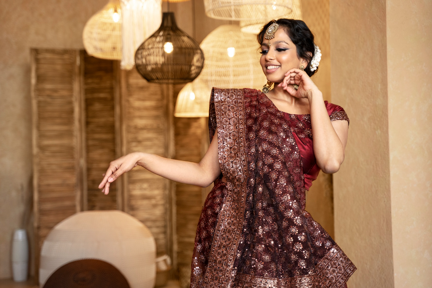 An Indian Saree - Right side pallu