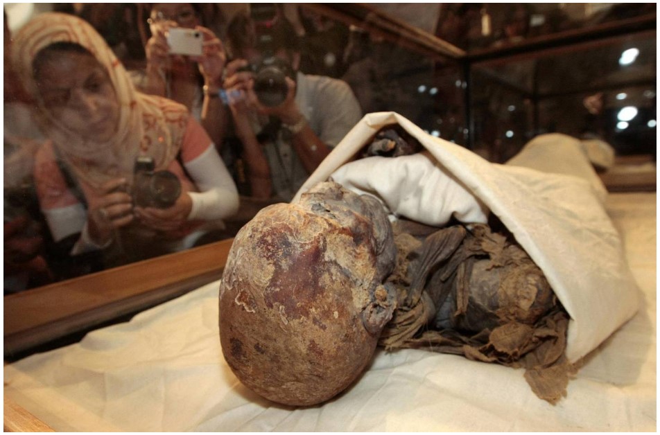 Mummified body of Queen Hatshepsut 