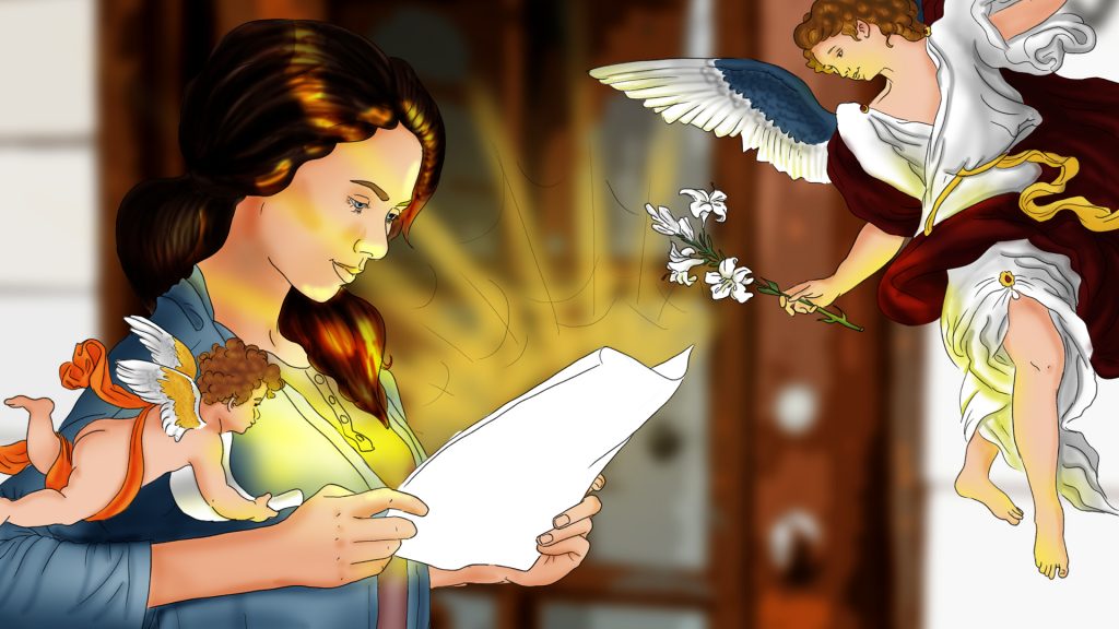 Jesus is coming for dinner - Elisabeth reading the letter