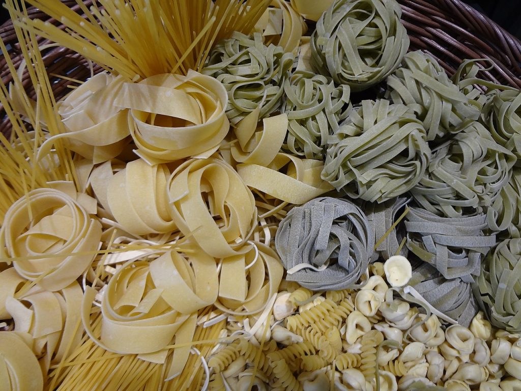 Pasta fresh and dried. From Wikipedia.